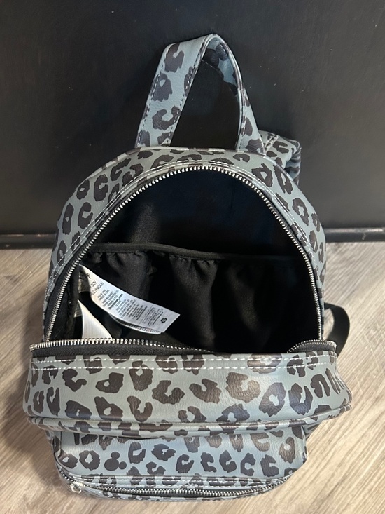 Disney Store Mickey Mouse Grayscale Animal Print Backpack Like New